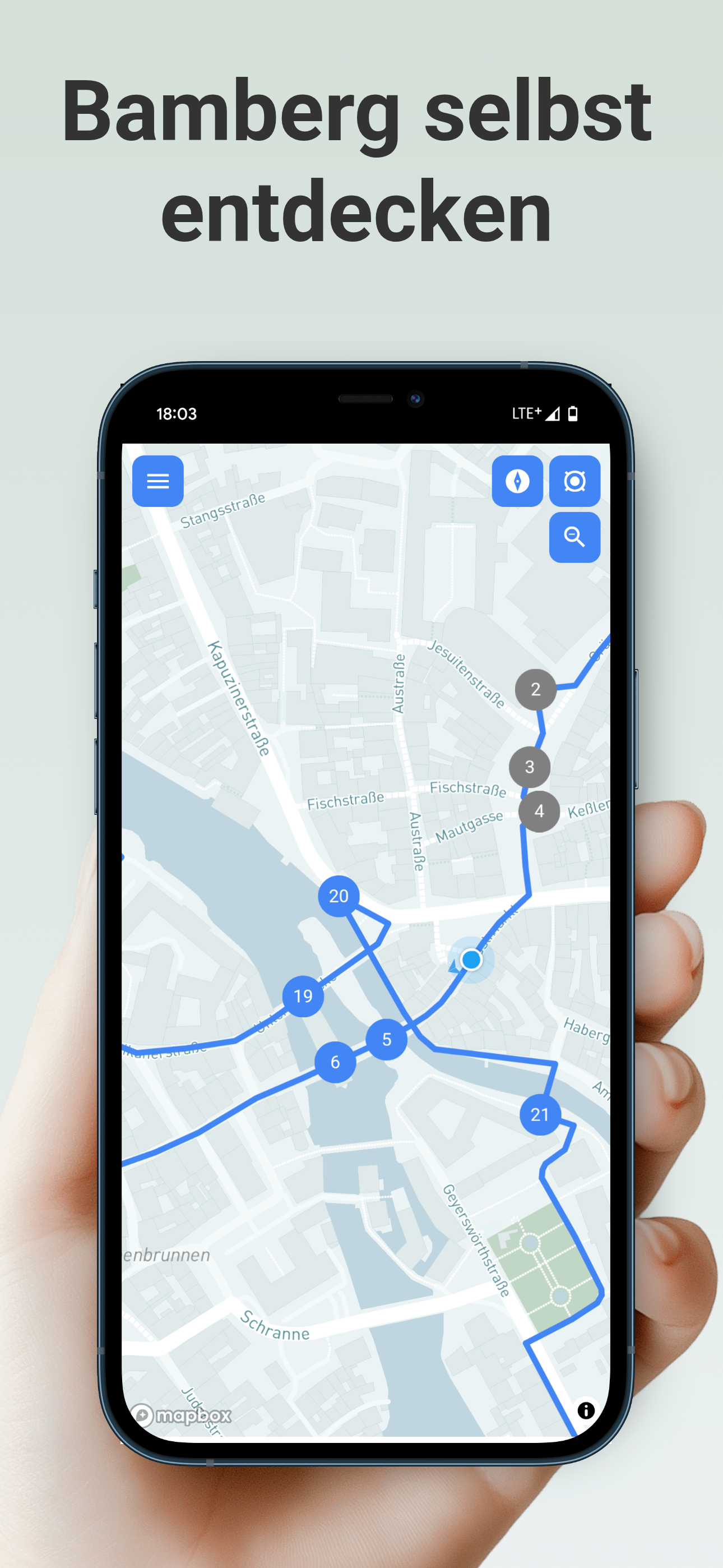 Bamberg Stadtführung App mit allen Highlights der Stadt
