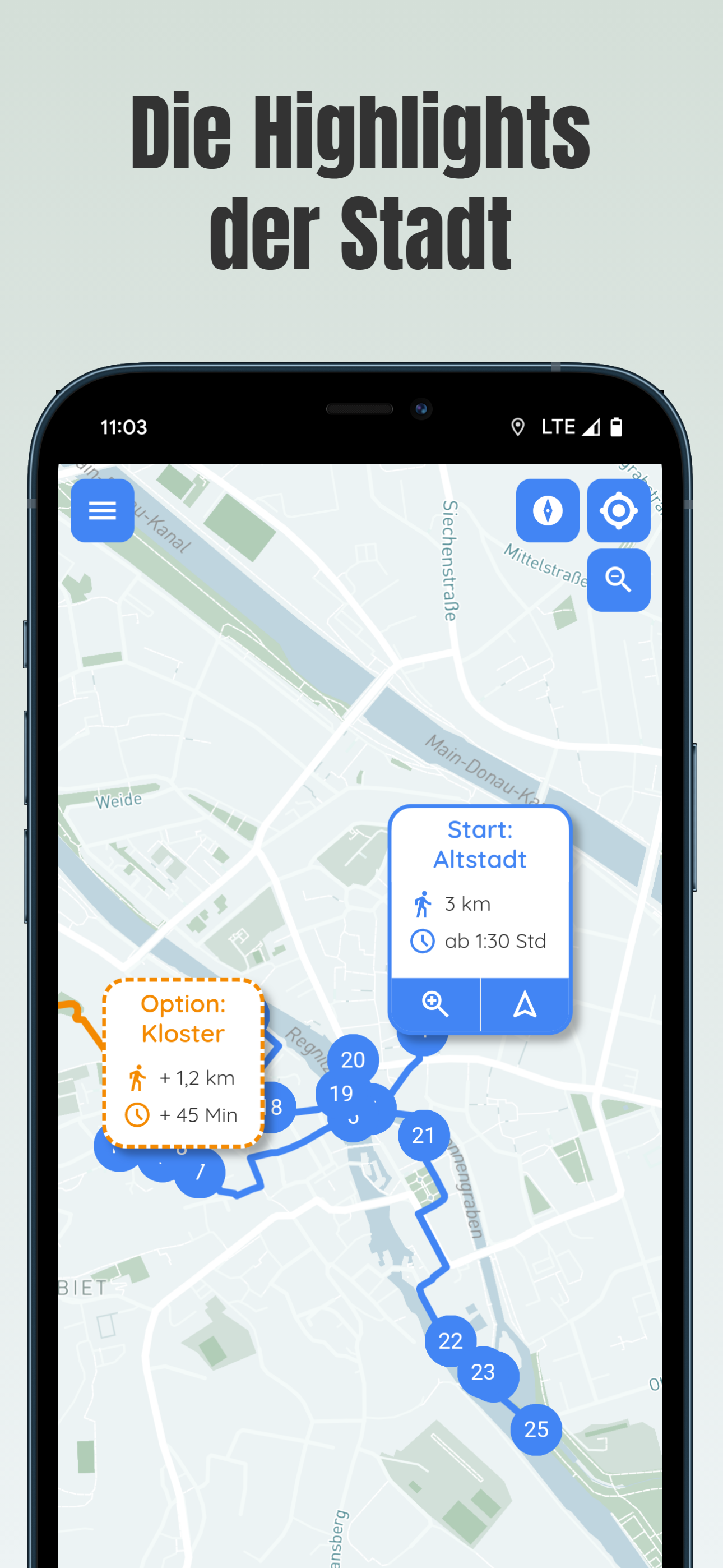 Bamberg Stadtführung App mit allen Highlights der Stadt