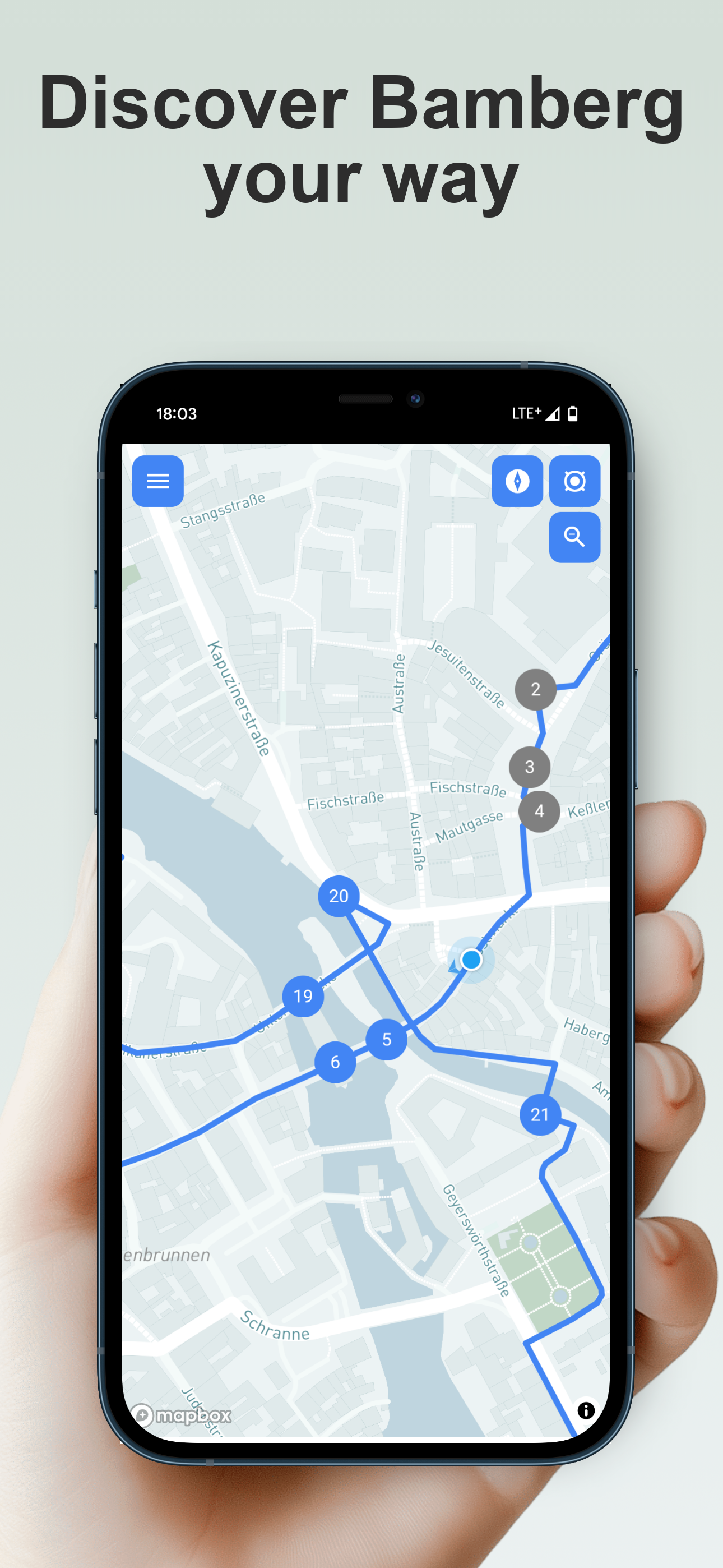 Bamberg city tour app with every must-see