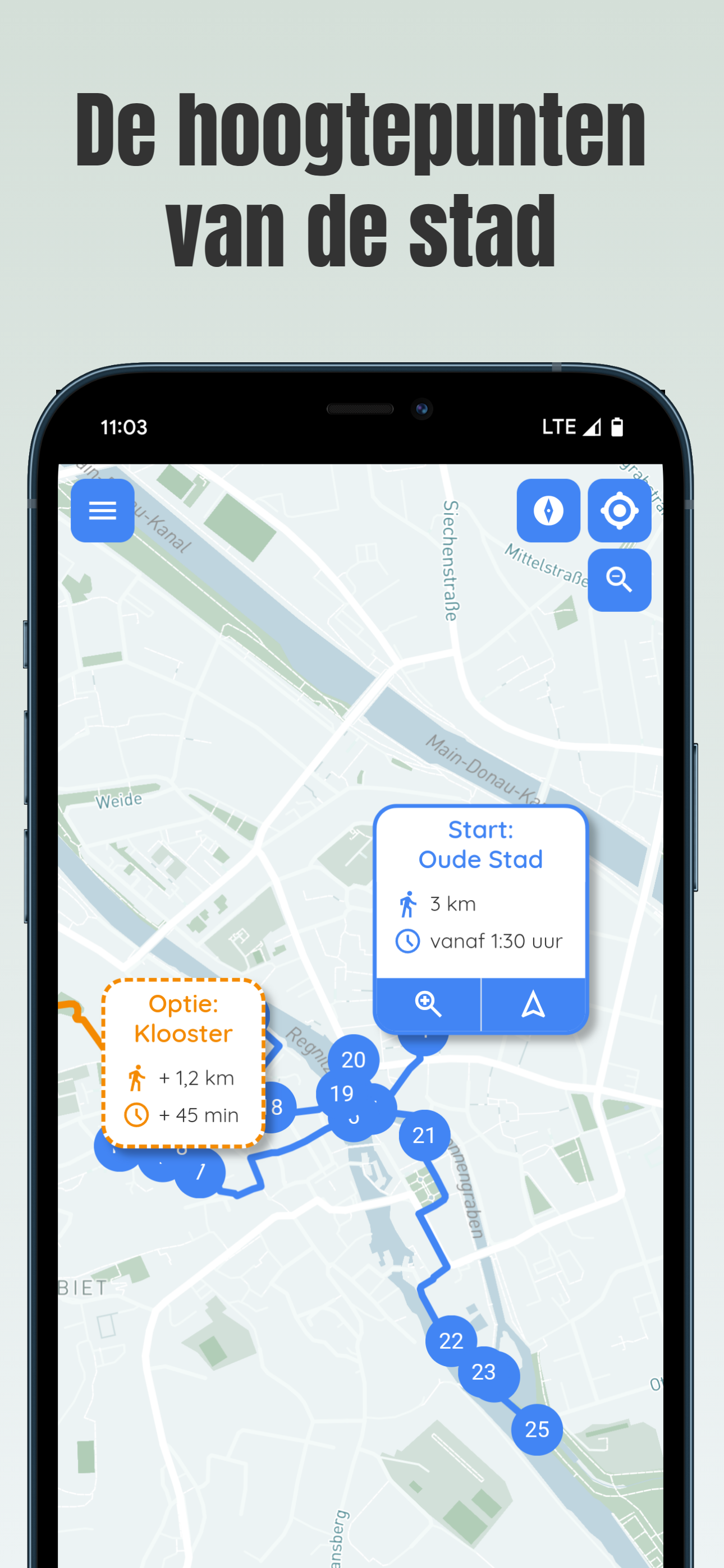 Stadstour-app voor Bamberg met alle highlights