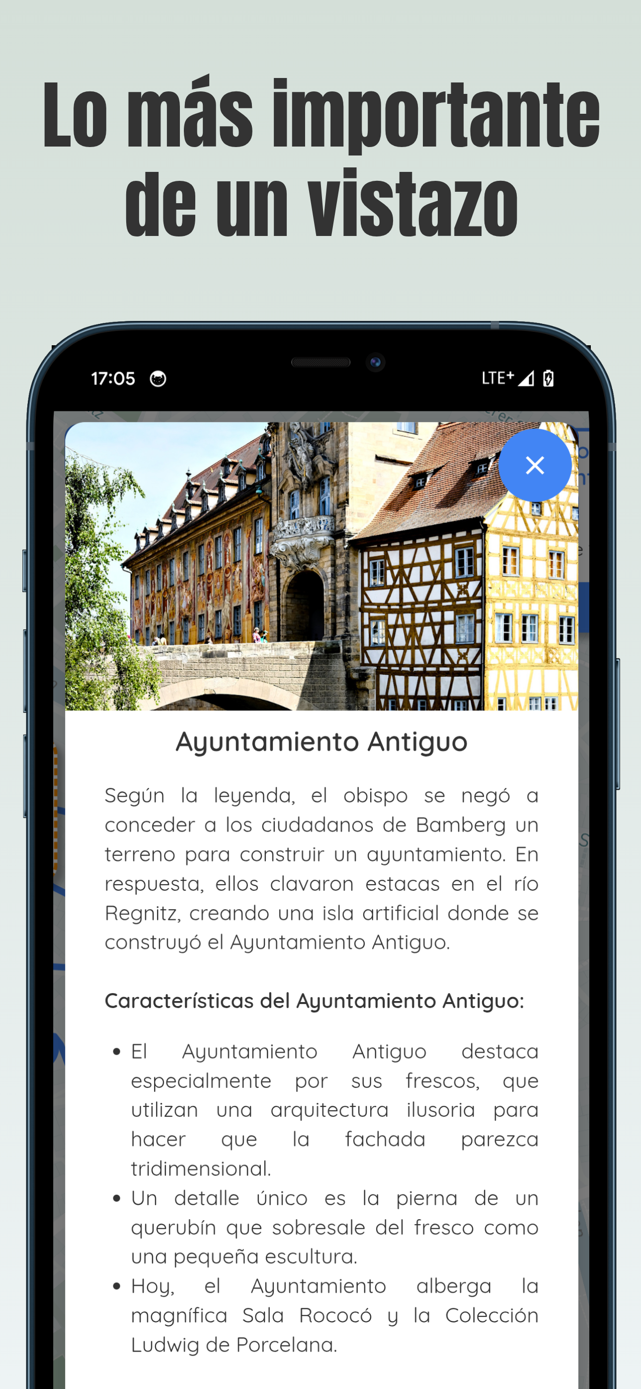Mapa interactivo para tu paseo por Bamberg