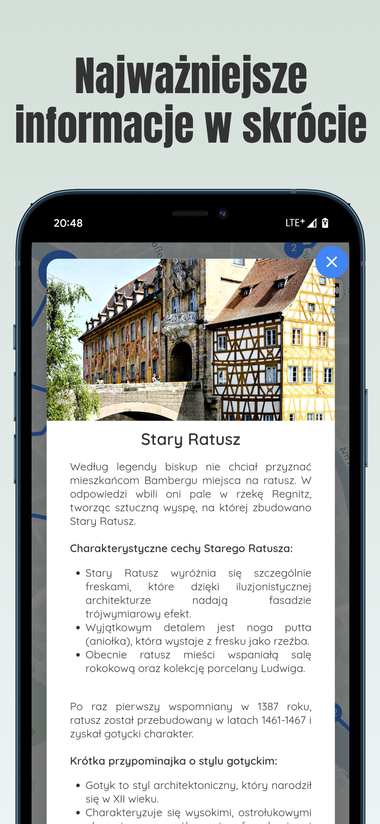 Interaktywna mapa do spaceru po Bambergu