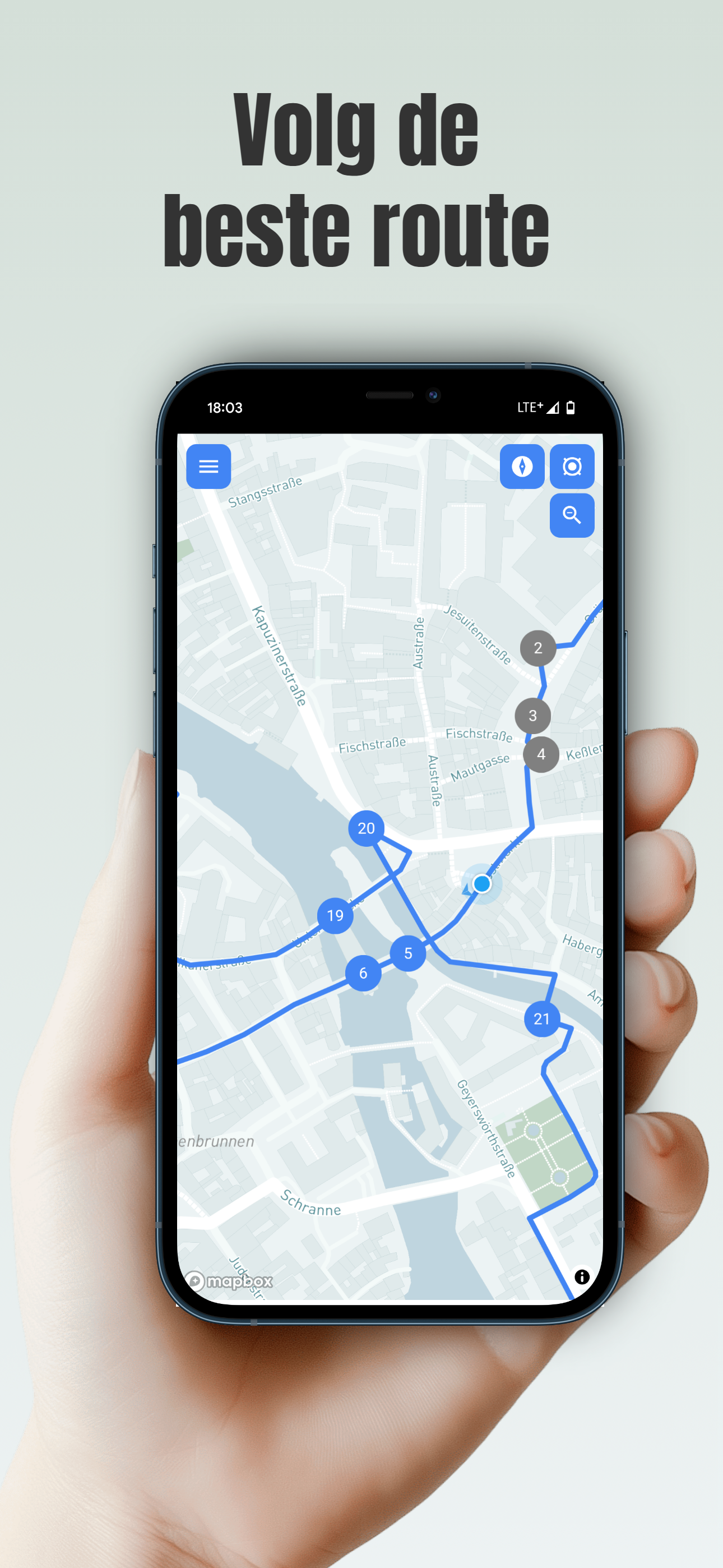 Interactieve kaart voor je wandeling door Bamberg