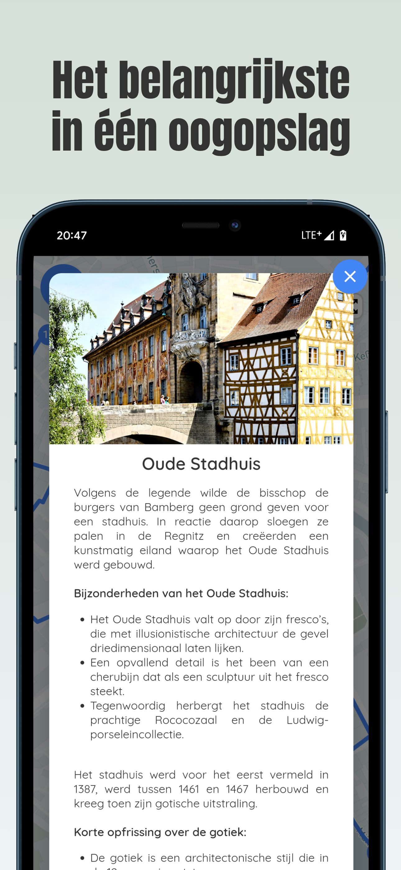 Interactieve kaart voor je wandeling door Bamberg