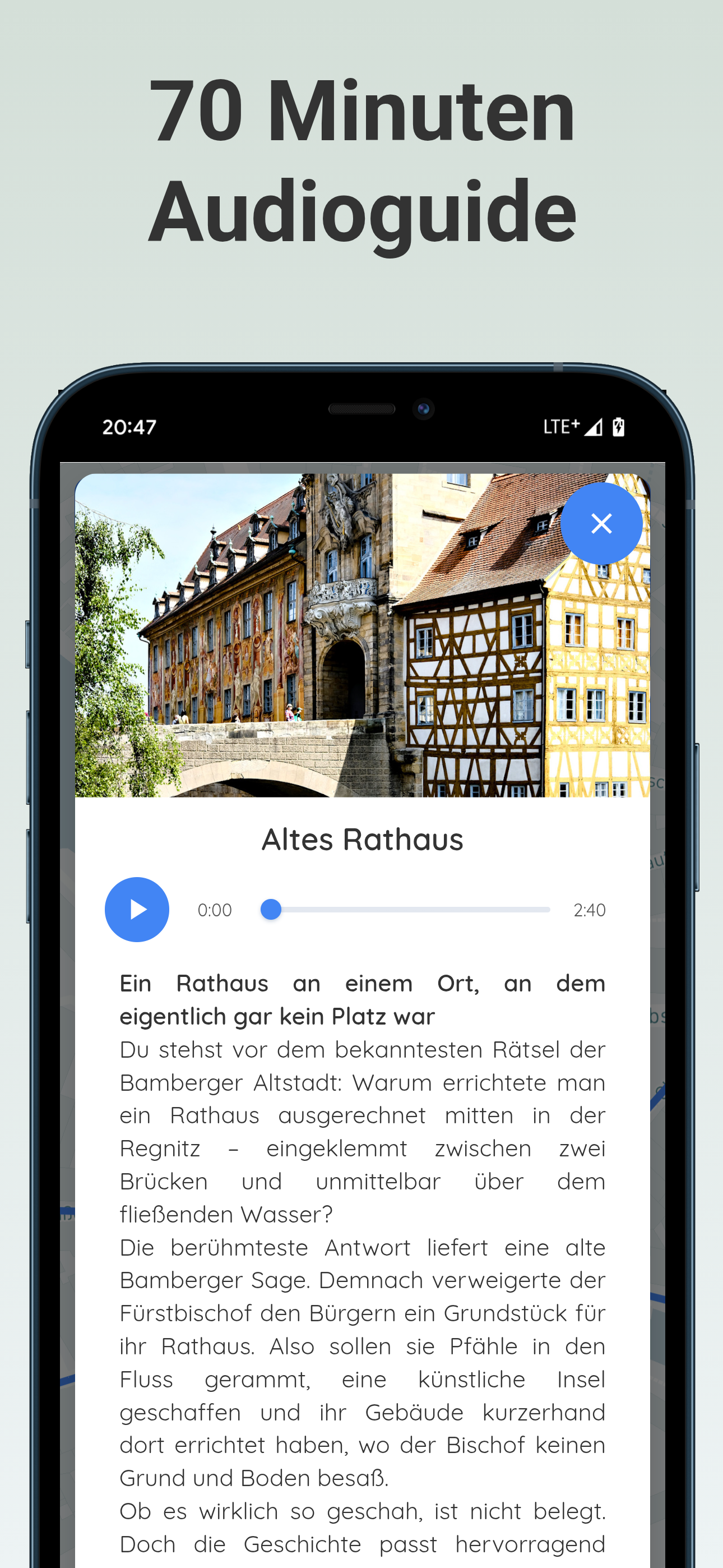 Interaktive Karte für Deinen Stadtrundgang durch Bamberg