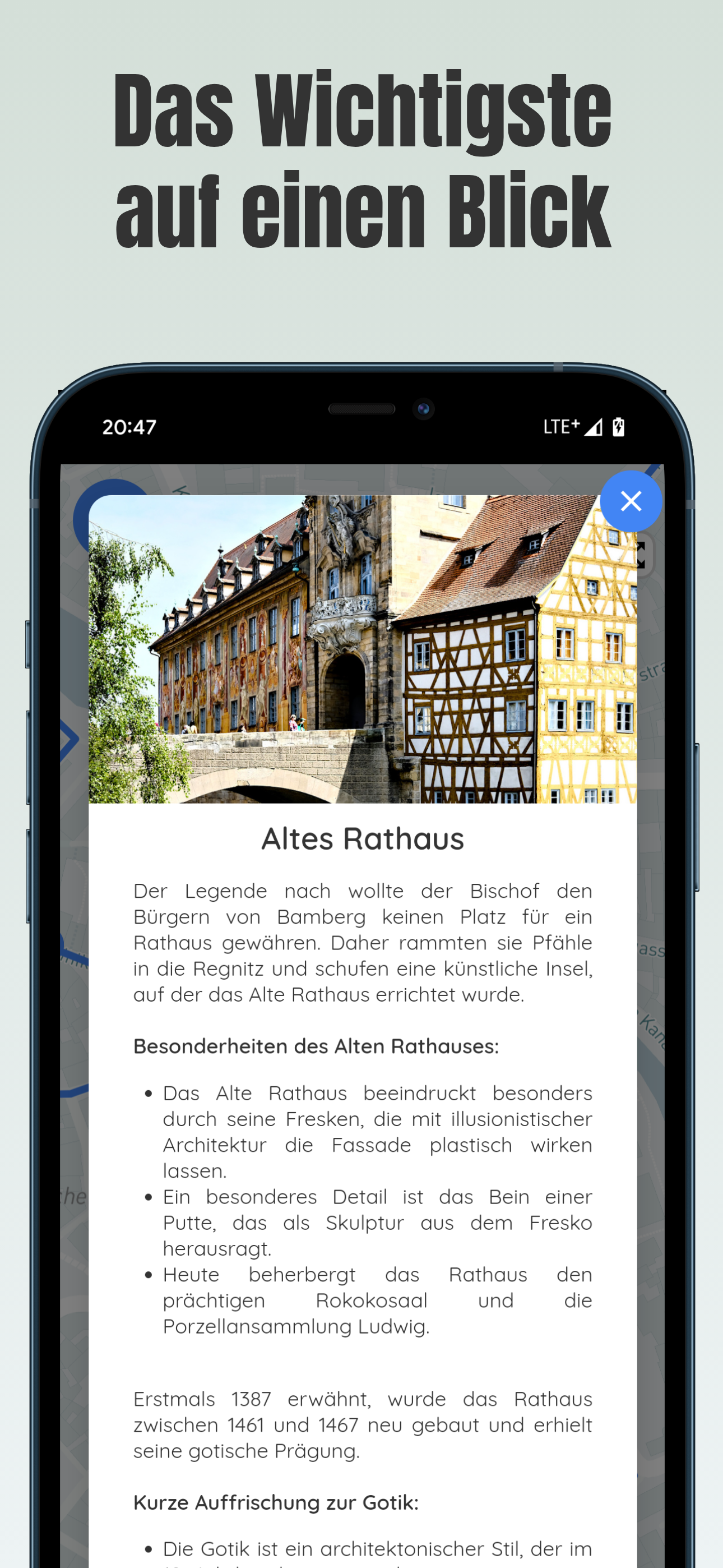 Interaktive Karte für Deinen Stadtrundgang durch Bamberg