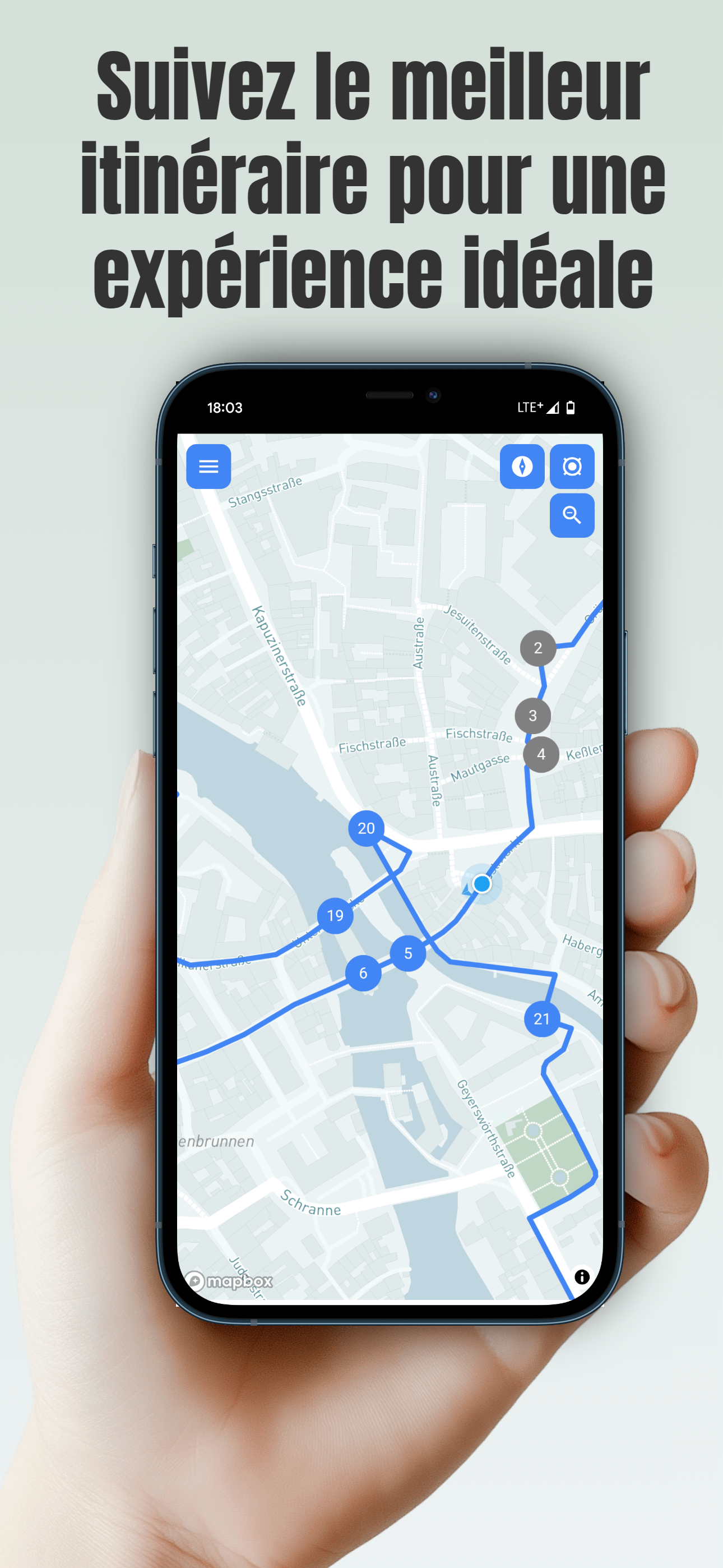 Carte interactive pour votre balade à Bamberg