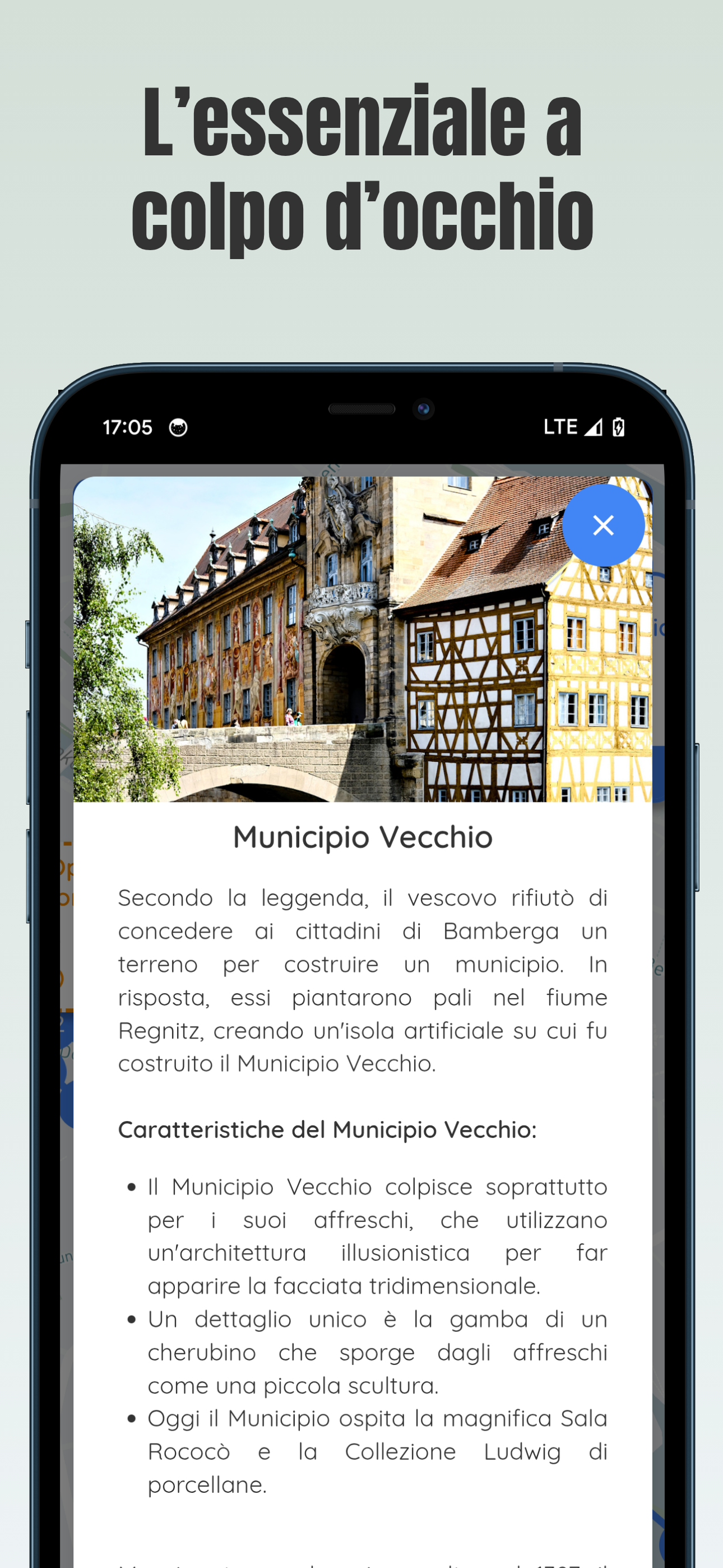 Mappa interattiva per il tuo giro a piedi a Bamberga