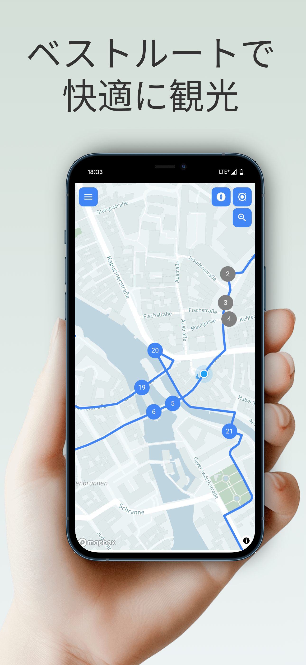 バンベルク散策のためのインタラクティブマップ