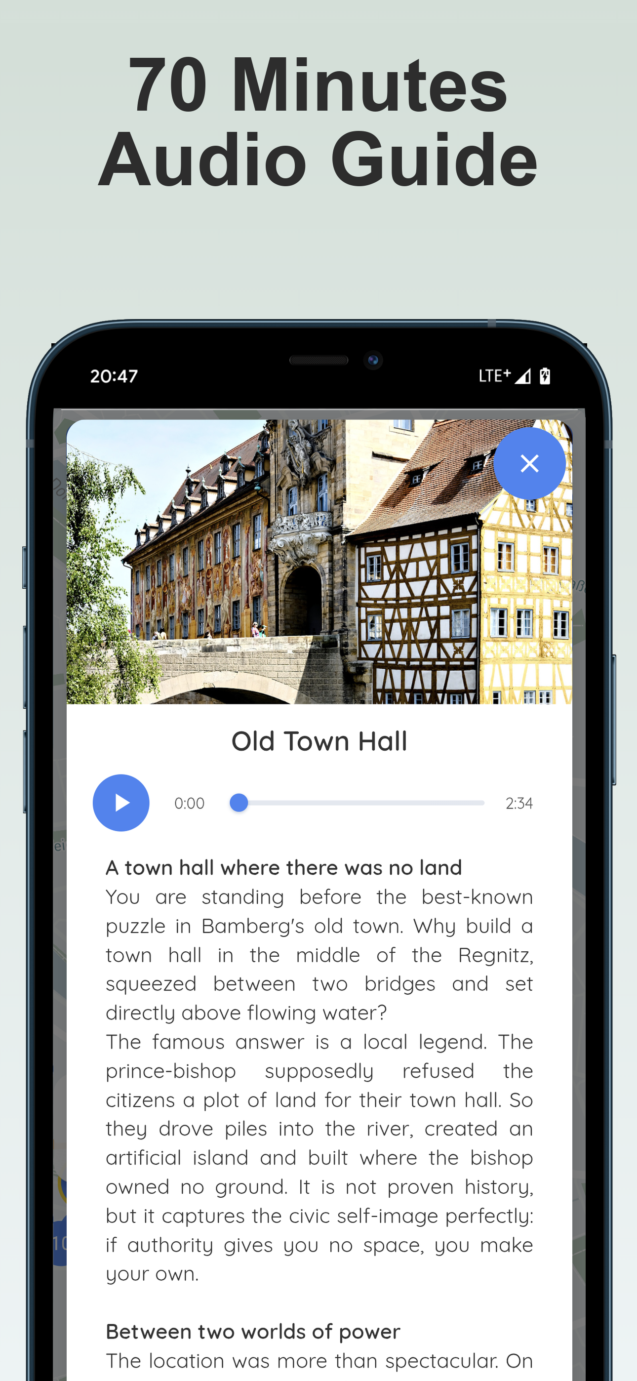 Interactive map for your Bamberg walking tour