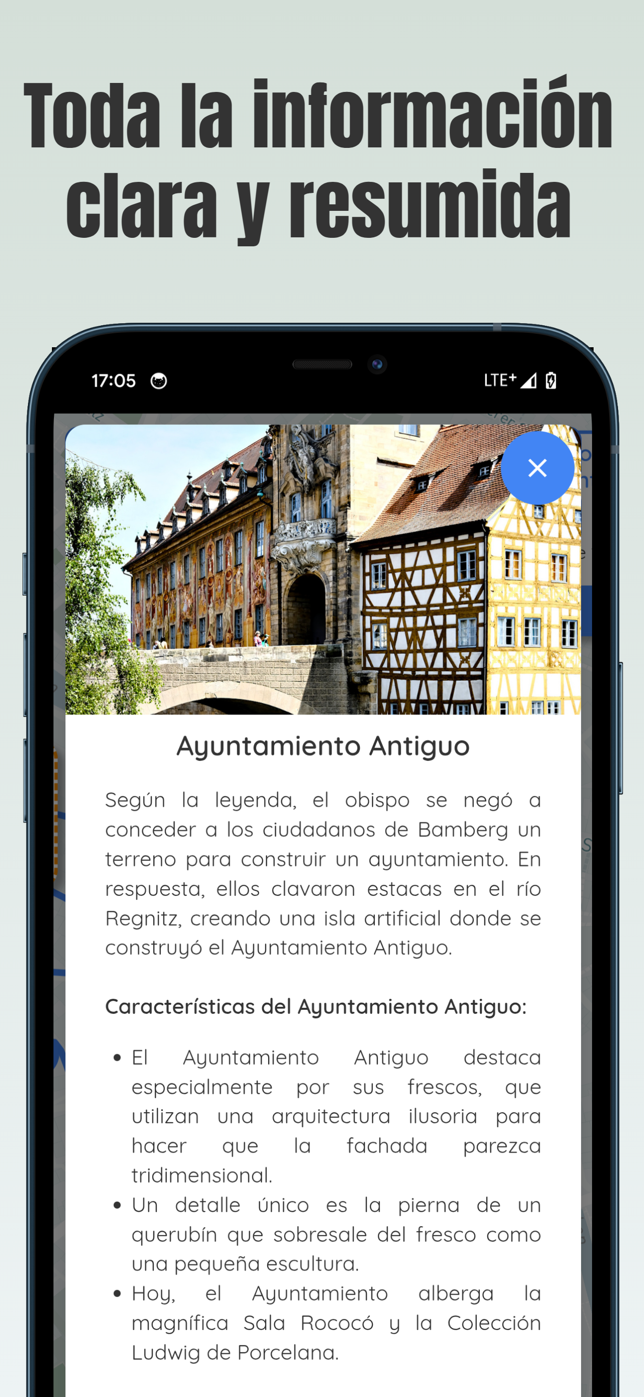 App de visita con información concisa sobre Bamberg