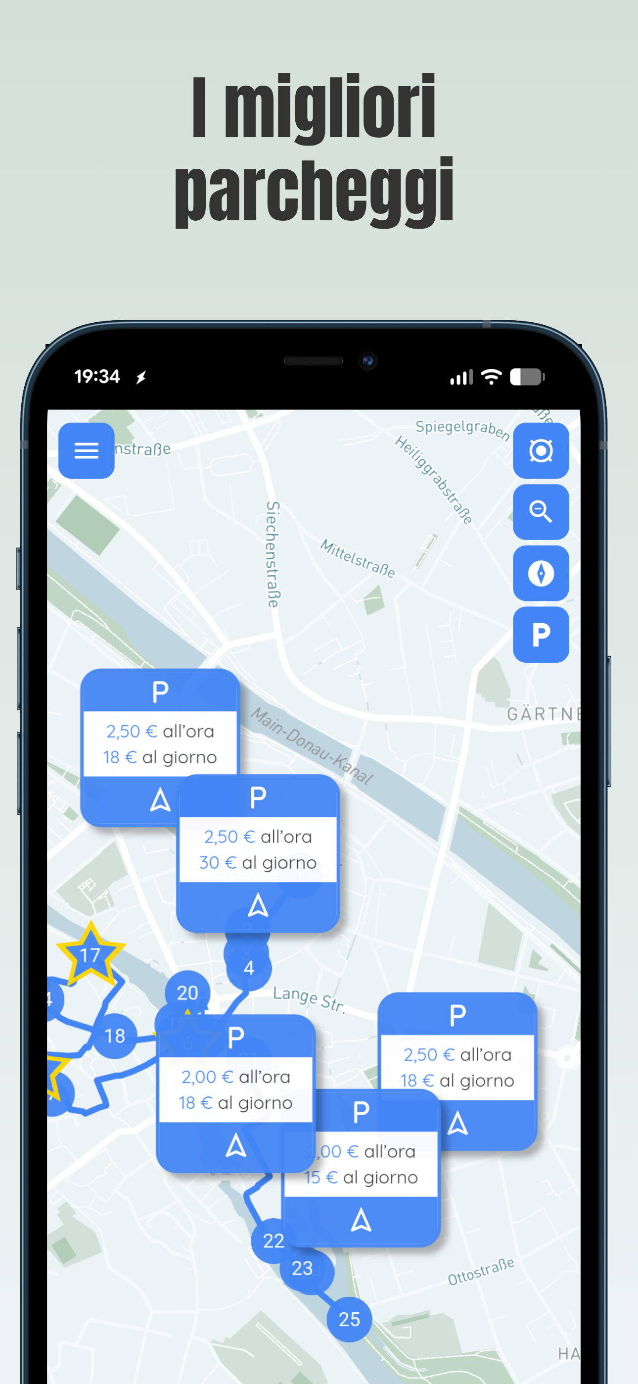 App con info sintetiche sulle attrazioni di Bamberga