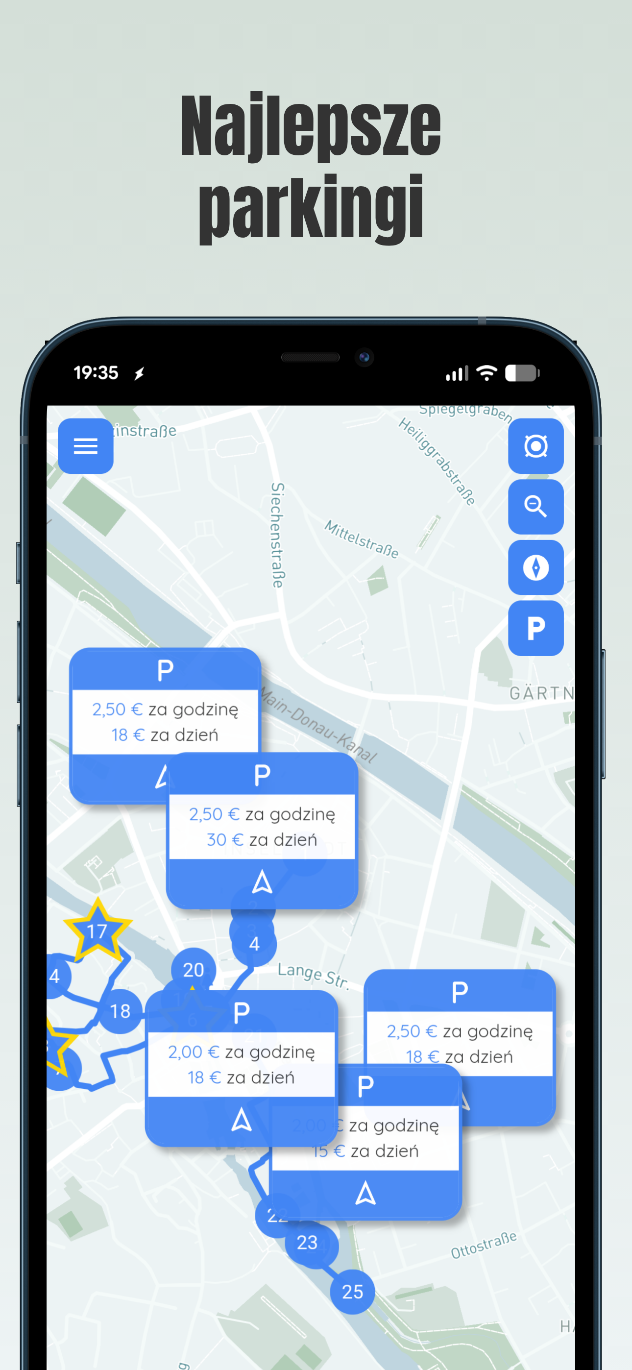 Aplikacja z krótkimi informacjami o atrakcjach w Bambergu