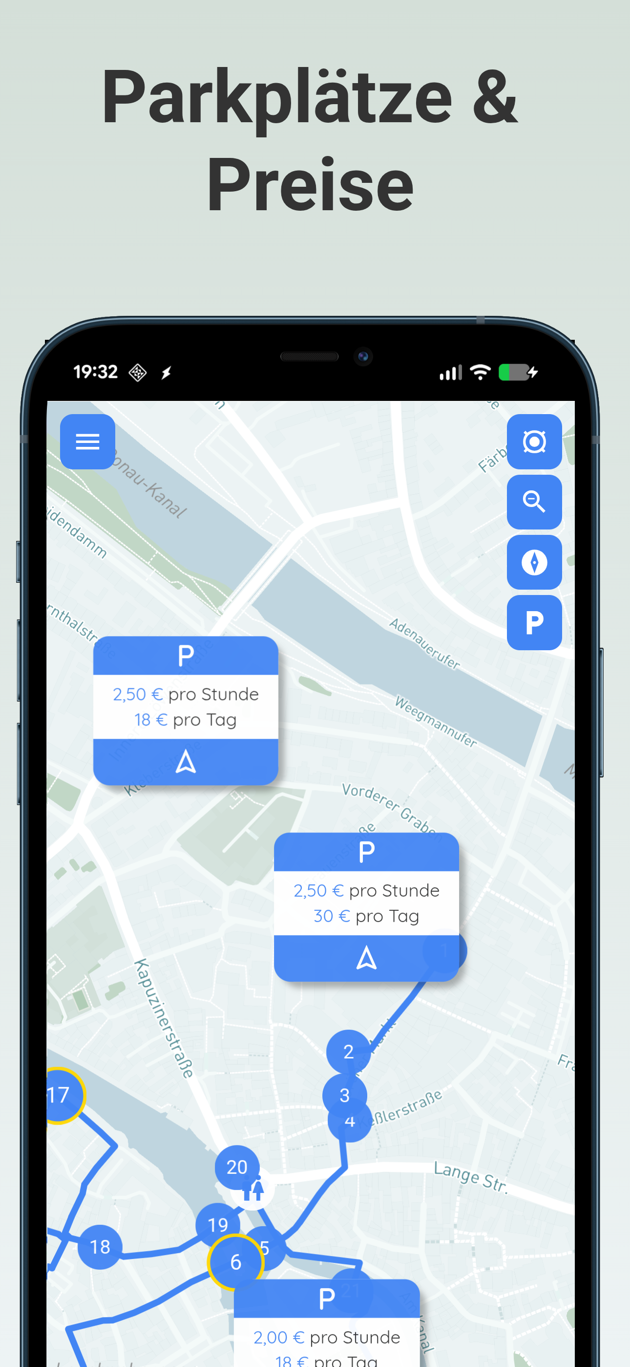 Glückliche Nutzer:innen auf ihrer Bamberg Stadtführung mit der App