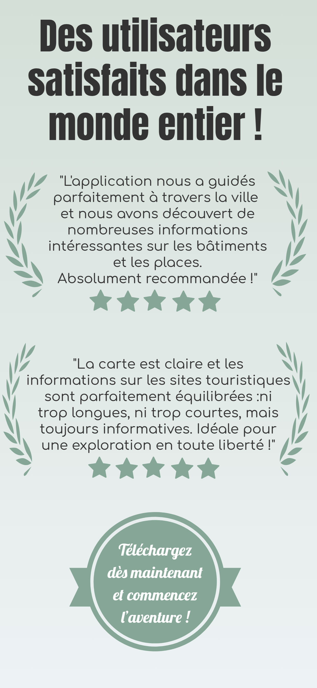 Visiteurs heureux pendant leur visite de Bamberg avec l’appli