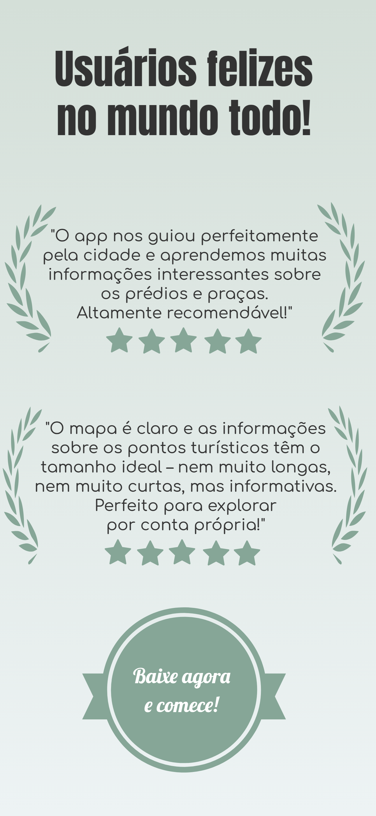 Visitantes felizes usando o app no tour por Bamberg